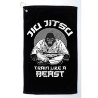 Train Like A Beast Jiu Jitsu BJJ Grappling MMA Gorilla Golf Towel