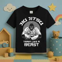 Train Like A Beast Jiu Jitsu BJJ Grappling MMA Gorilla Toddler T-Shirt