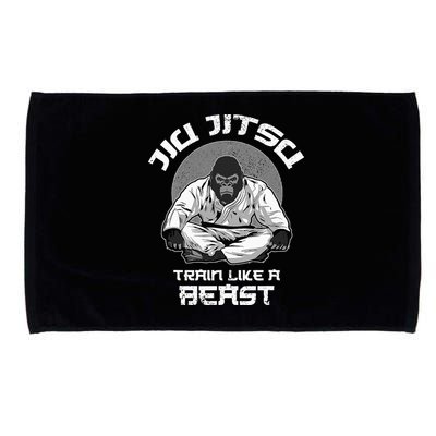 Train Like A Beast Jiu Jitsu BJJ Grappling MMA Gorilla Microfiber Hand Towel