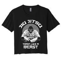 Train Like A Beast Jiu Jitsu BJJ Grappling MMA Gorilla Crop Top