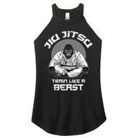 Train Like A Beast Jiu Jitsu BJJ Grappling MMA Gorilla Women's Perfect Tri Rocker Tank
