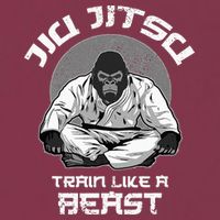 Train Like A Beast Jiu Jitsu BJJ Grappling MMA Gorilla 16oz Travel Tumbler