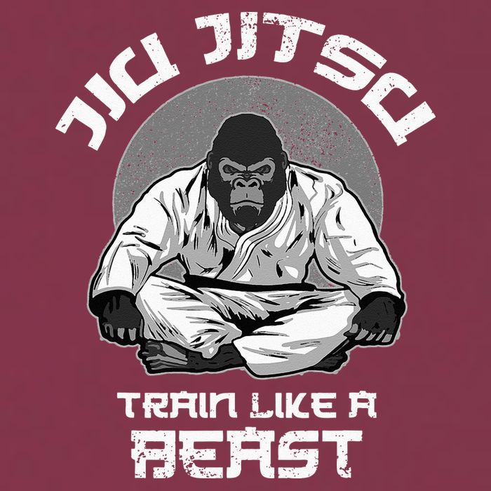 Train Like A Beast Jiu Jitsu BJJ Grappling MMA Gorilla 16oz Travel Tumbler
