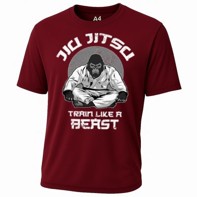 Train Like A Beast Jiu Jitsu BJJ Grappling MMA Gorilla Performance Shirt