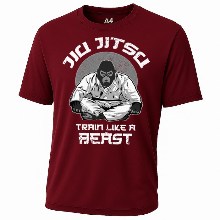 Train Like A Beast Jiu Jitsu BJJ Grappling MMA Gorilla Performance Shirt