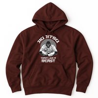 Train Like A Beast Jiu Jitsu BJJ Grappling MMA Gorilla Hoodie