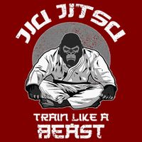 Train Like A Beast Jiu Jitsu BJJ Grappling MMA Gorilla Trucker Hat