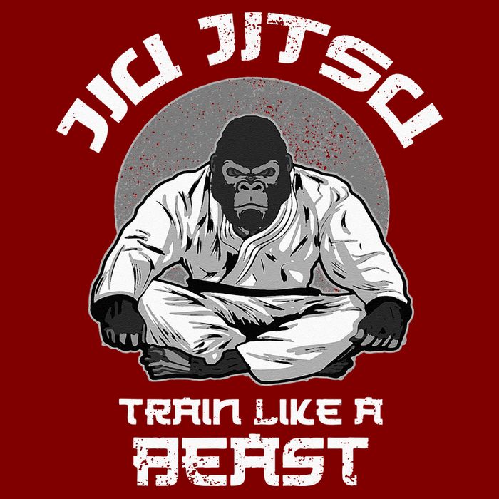 Train Like A Beast Jiu Jitsu BJJ Grappling MMA Gorilla Trucker Hat