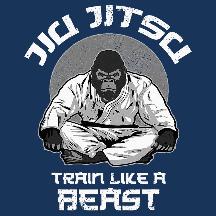 Train Like A Beast Jiu Jitsu BJJ Grappling MMA Gorilla Infant Baby Jersey Bodysuit