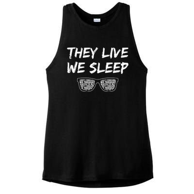 They Live And We Sleep Ladies PosiCharge Tri-Blend Wicking Tank