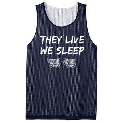 They Live And We Sleep Mesh Reversible Basketball Jersey Tank