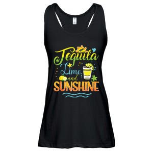 Tequila Lime And Sunshine Funny Hello Summer Vacation Family Tank Top Ladies Essential Flowy Tank