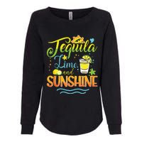 Tequila Lime And Sunshine Funny Hello Summer Vacation Family Tank Top Womens California Wash Sweatshirt