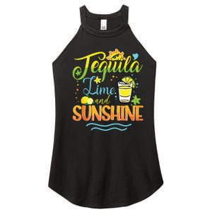 Tequila Lime And Sunshine Funny Hello Summer Vacation Family Tank Top Women's Perfect Tri Rocker Tank