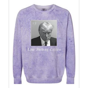 Trump Law Abiding Citizen My Ass Got Arrested Colorblast Crewneck Sweatshirt