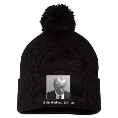 Trump Law Abiding Citizen My Ass Got Arrested Pom Pom 12in Knit Beanie