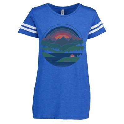 The Lake At Twilight Enza Ladies Jersey Football T-Shirt