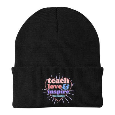 Teach Love And Inspire #Teacher Life Beanie