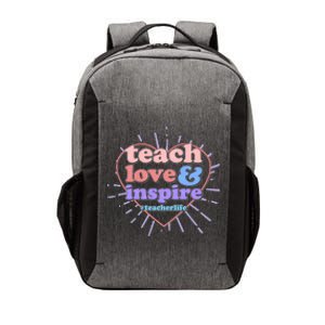 Teach Love And Inspire #Teacher Life Vector Backpack