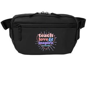 Teach Love And Inspire #Teacher Life Crossbody Pack