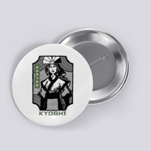 The Last Airbender Kyoshi Wood Block Portrait Button