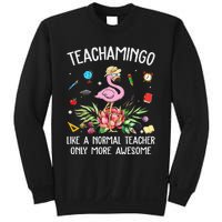 Teachamingo Like a Normal Teacher Flamingo Sweatshirt