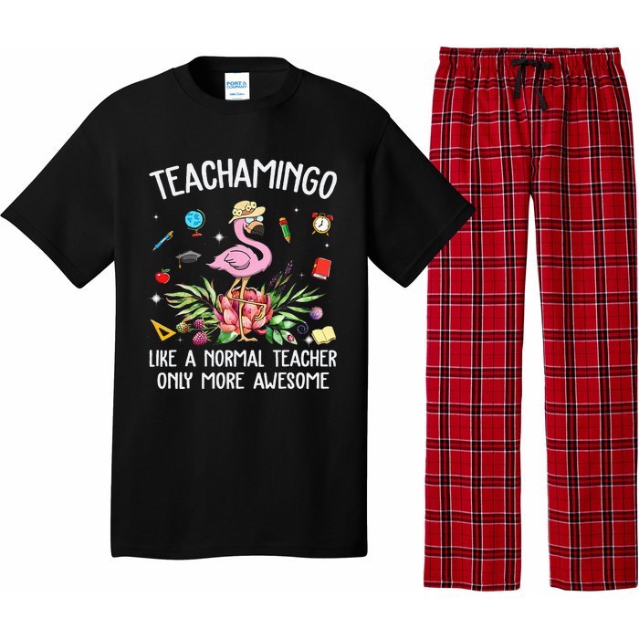 Teachamingo Like a Normal Teacher Flamingo Pajama Set