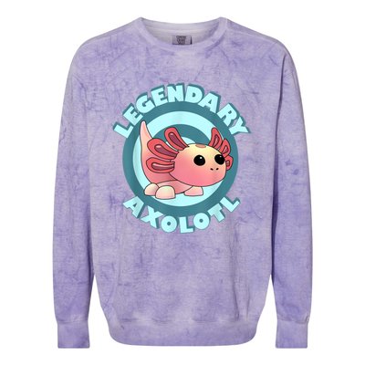 The Legendary Axolotl Adopt Me Gaming Team Colorblast Crewneck Sweatshirt