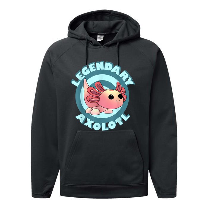 The Legendary Axolotl Adopt Me Gaming Team Performance Fleece Hoodie