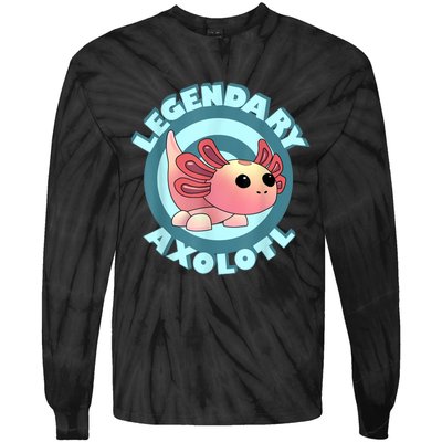 The Legendary Axolotl Adopt Me Gaming Team Tie-Dye Long Sleeve Shirt