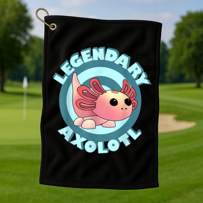 The Legendary Axolotl Adopt Me Gaming Team Golf Towel