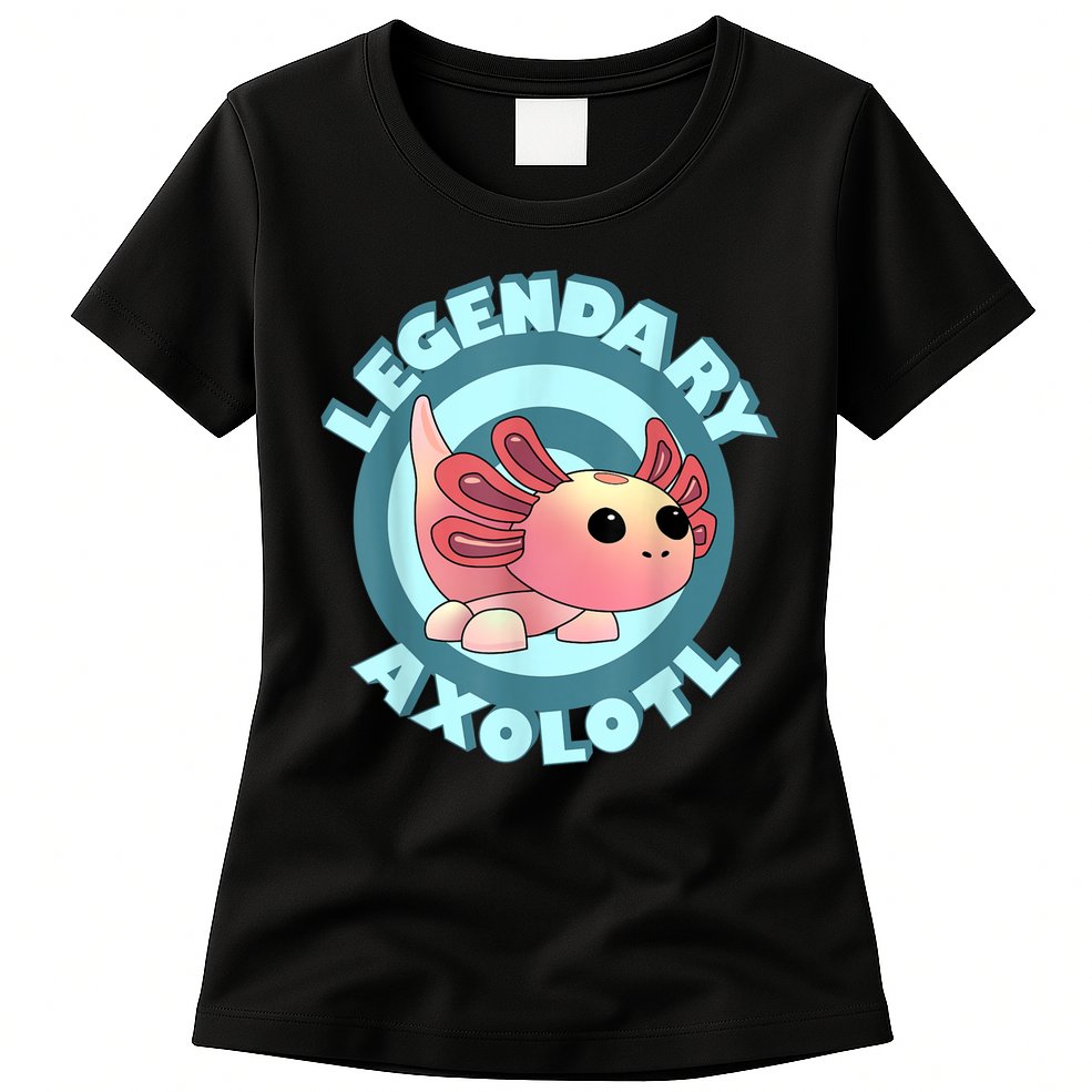 The Legendary Axolotl Adopt Me Gaming Team Womens T-Shirt
