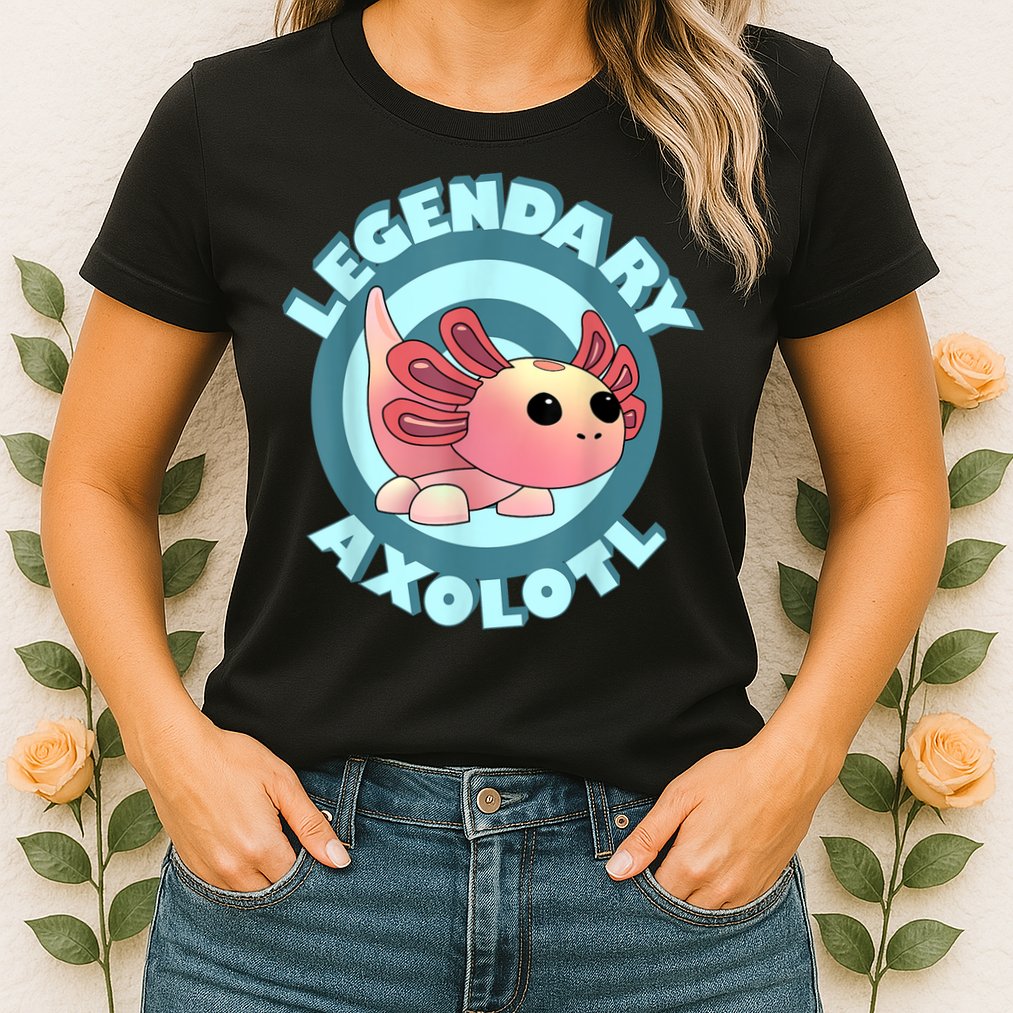 The Legendary Axolotl Adopt Me Gaming Team Womens T-Shirt