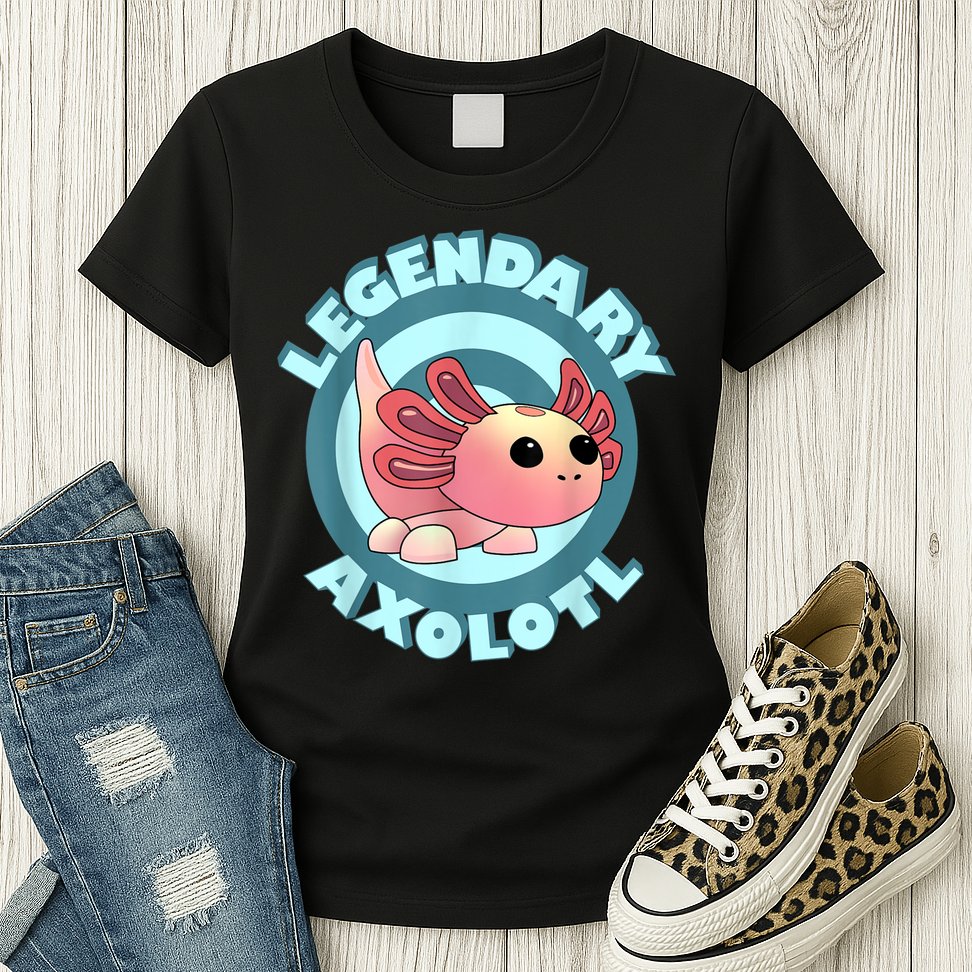 The Legendary Axolotl Adopt Me Gaming Team Womens T-Shirt