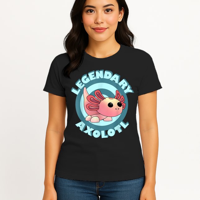 The Legendary Axolotl Adopt Me Gaming Team Womens T-Shirt