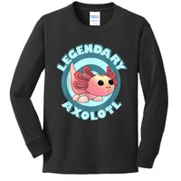 The Legendary Axolotl Adopt Me Gaming Team Kids Long Sleeve Shirt