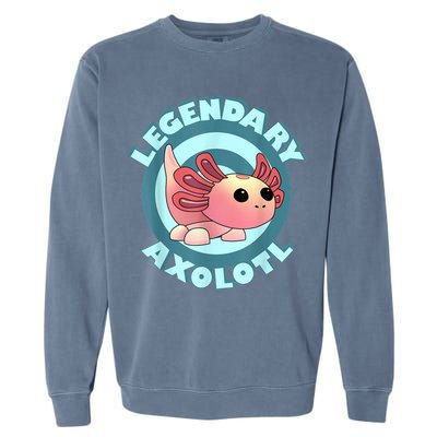 The Legendary Axolotl Adopt Me Gaming Team Garment-Dyed Sweatshirt
