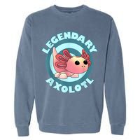 The Legendary Axolotl Adopt Me Gaming Team Garment-Dyed Sweatshirt