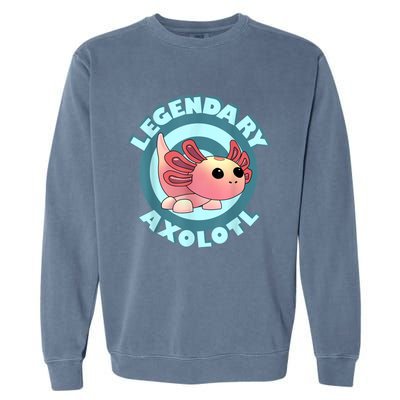 The Legendary Axolotl Adopt Me Gaming Team Garment-Dyed Sweatshirt