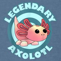 The Legendary Axolotl Adopt Me Gaming Team Garment-Dyed Sweatshirt