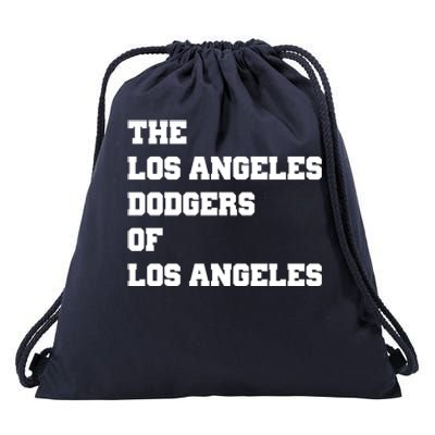 The Los Angeles Dodgers Of Los Angeles Drawstring Bag