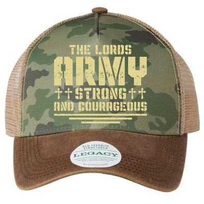 The Lords Army Strong And Courageous Jesus Christ Legacy Tie Dye Trucker Hat