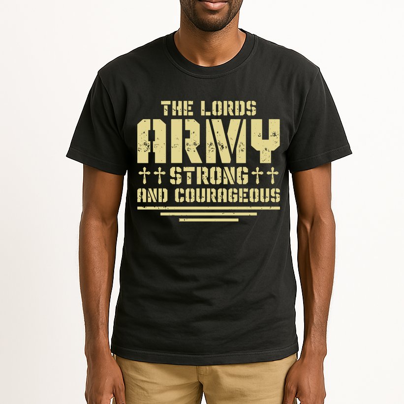 The Lords Army Strong And Courageous Jesus Christ Tall T-Shirt