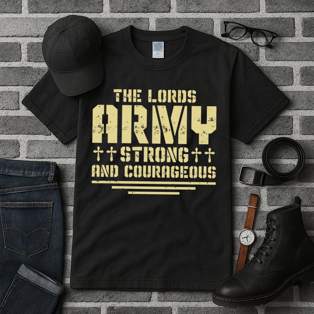 The Lords Army Strong And Courageous Jesus Christ Tall T-Shirt