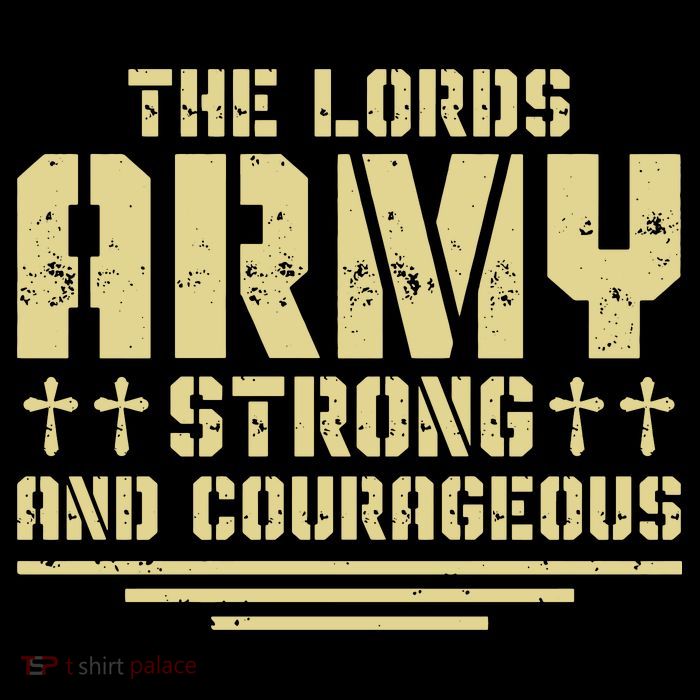 The Lords Army Strong And Courageous Jesus Christ 7-Panel Snapback Hat