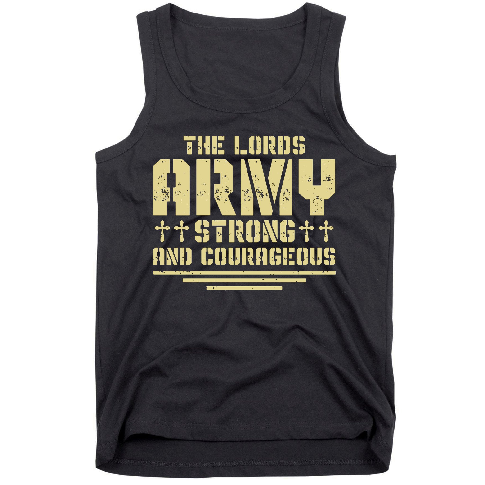 The Lords Army Strong And Courageous Jesus Christ Tank Top