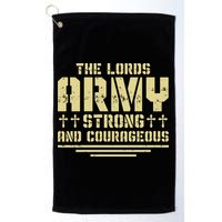 The Lords Army Strong And Courageous Jesus Christ Golf Towel