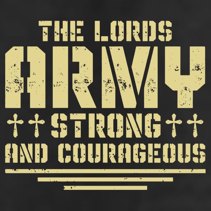The Lords Army Strong And Courageous Jesus Christ Golf Towel