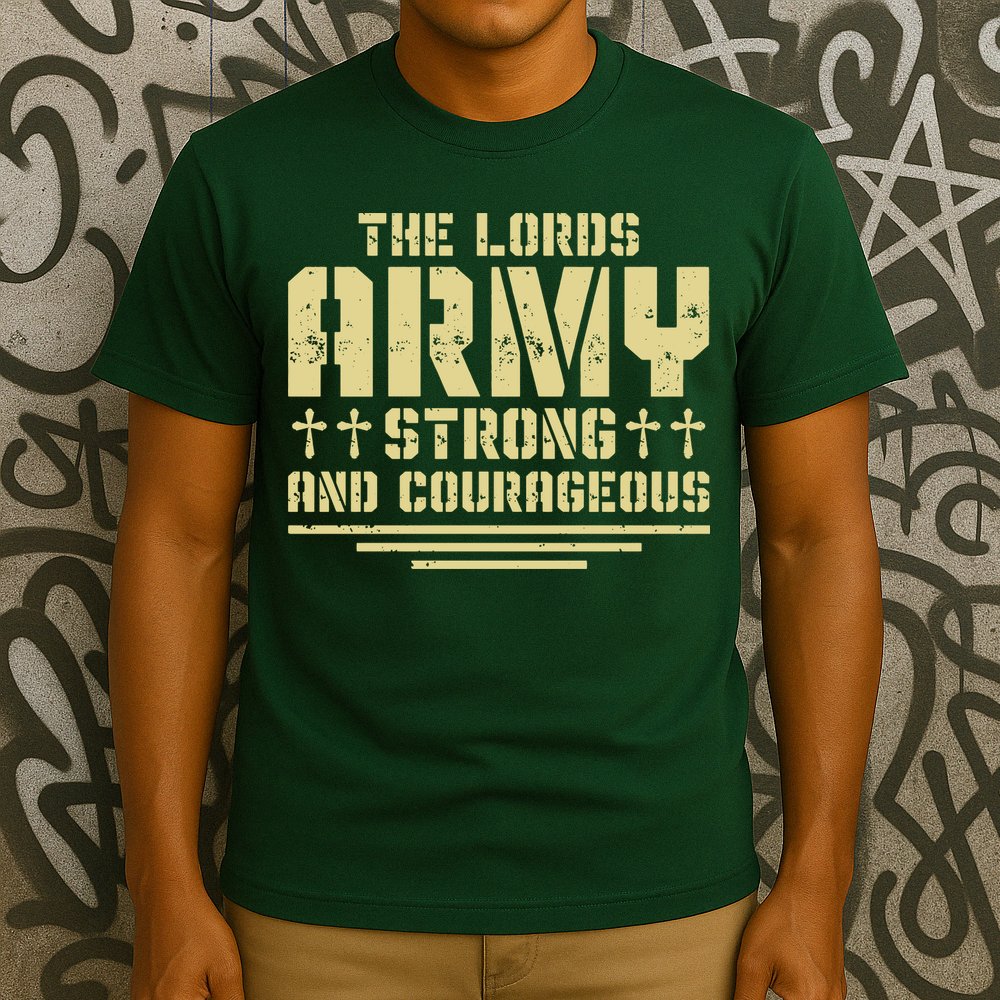 The Lords Army Strong And Courageous Jesus Christ T-Shirt
