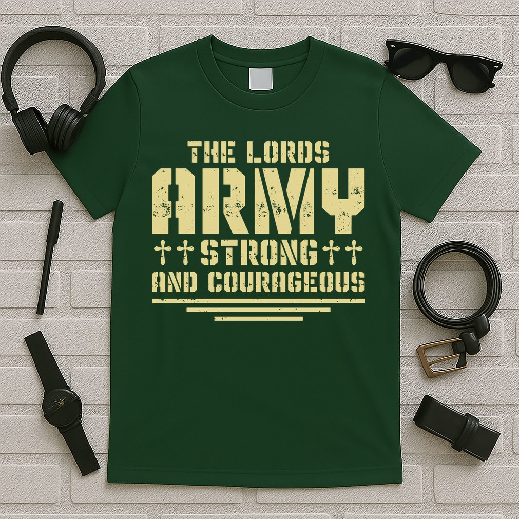 The Lords Army Strong And Courageous Jesus Christ T-Shirt